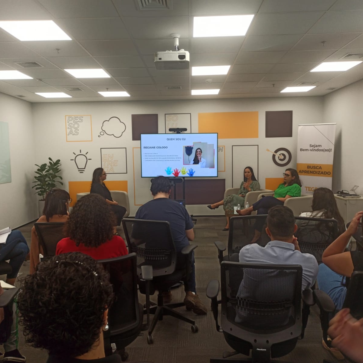 Palestra em ambiente empresarial